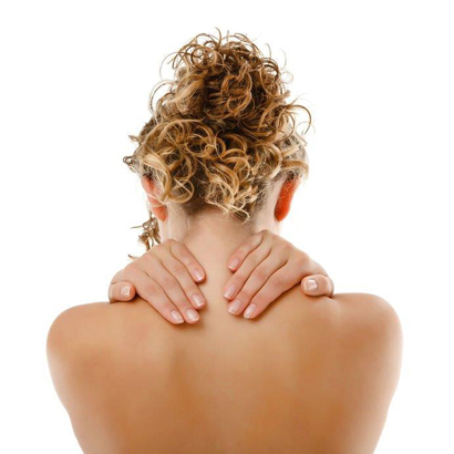 Image of lady needing tension relieving massage