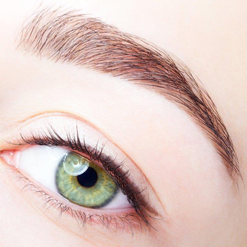 Woman with Permanent Makeup - Eyes