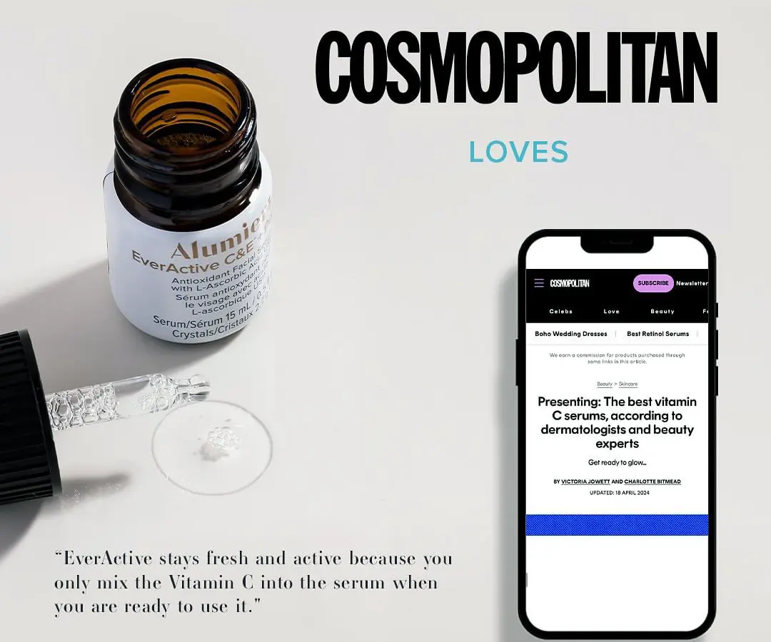 AlumierMD Everactive C&E + Peptide product Cosmo review